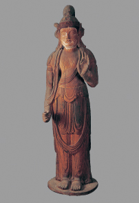 県の指定有形文化財「十一面観音立像」の画像