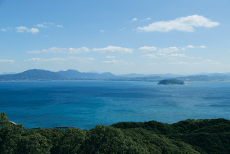大島御嶽山展望台からの眺望