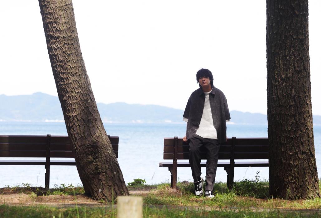 さつき松原ベンチのある景色の画像