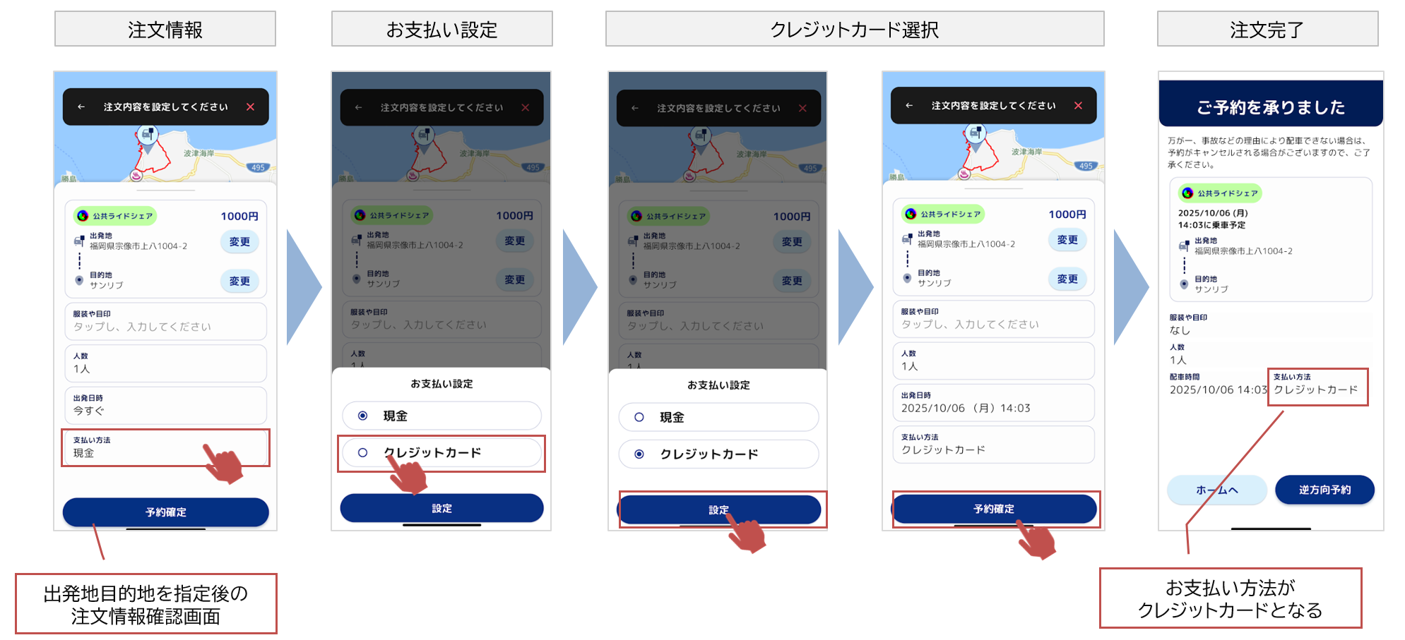 注文時決済方法