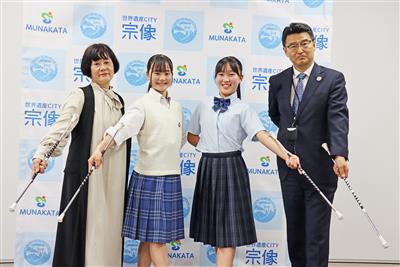 表敬訪問の写真