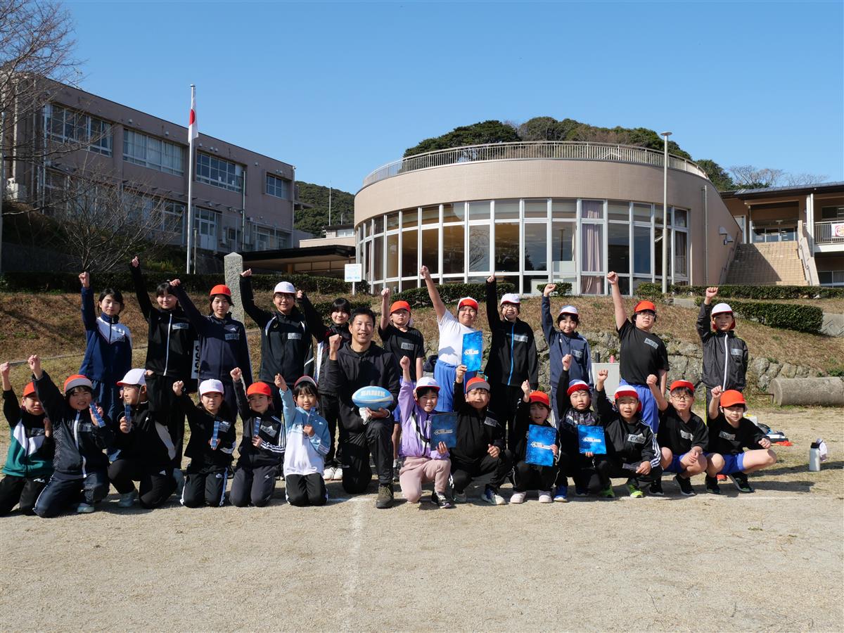 タグラグビー特別授業の画像