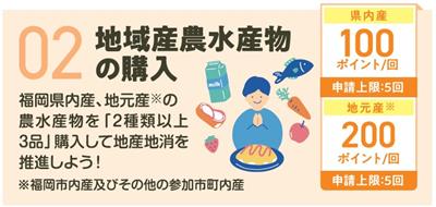 エコアクション、「地域産農水産物の購入」のイラスト