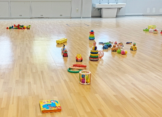 02同会場の託児ではたくさんのおもちゃがありました