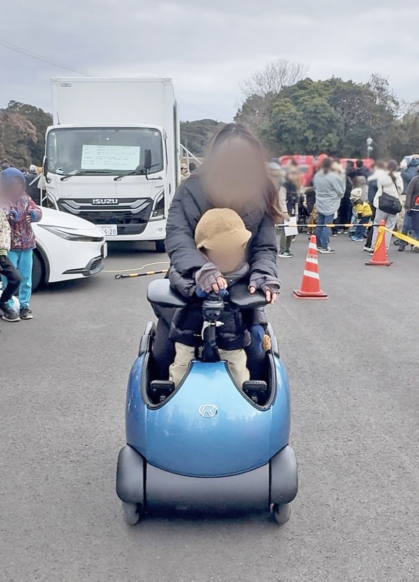 12息子と一緒にコースを一周します