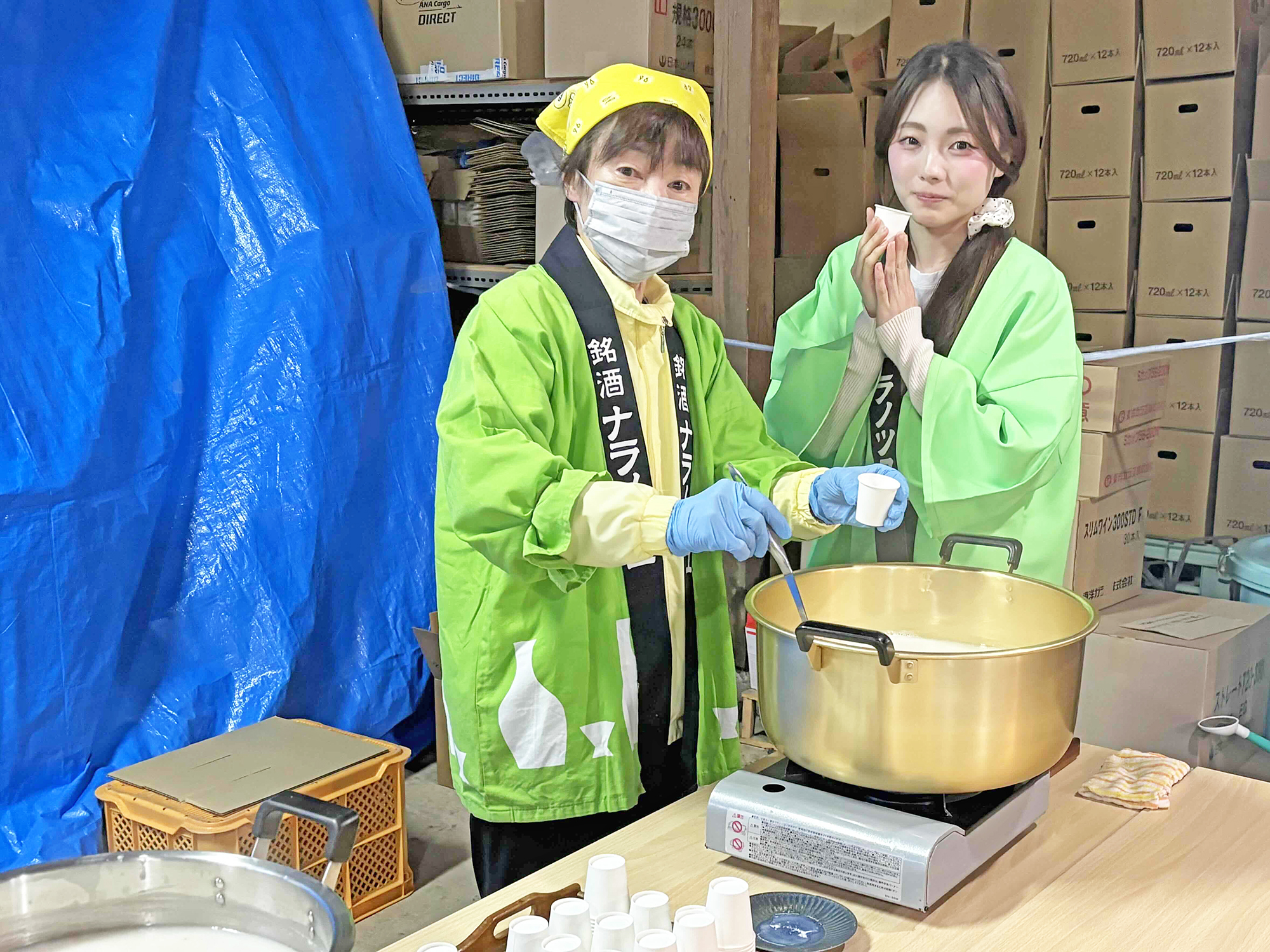 04甘酒も熱々で身体が温まります