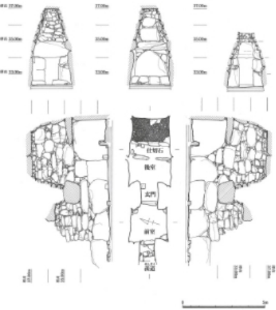 相原古墳石室実測図