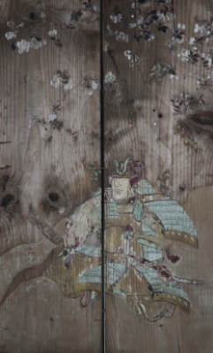稲元八幡宮の万延元年桜下武者図絵馬